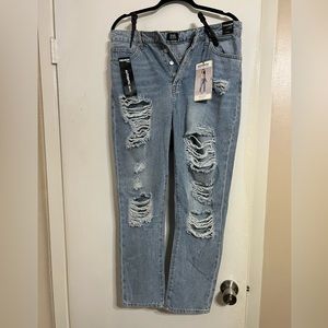 Super high rise Straight Jeans